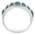 Authentic Sterling Silver Turquoise Ring Size 6-3/4 AX36533